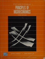 Front cover of Study guide to accompany Principles of microeconomics by Parker