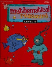 Cover of Mathematical reasoning Level E-4th grade by Carolyn Anderson