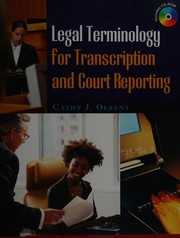 Cover of Legal terminology for transcription and court reporting by Cathy J. Okrent