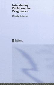 Cover of Introducing performative pragmatics by Douglas Hill Robinson
