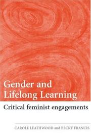 Front cover of Gender and Lifelong Learning by Caro Leathwood