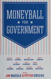 Front cover of Moneyball for government by Jim Nussle