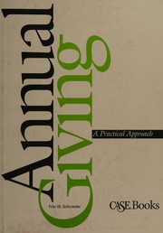 Front cover of Annual giving by Fritz W Schroeder