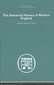 Cover of The Industrial History of Modern England (Economic History) by G. H. Perris
