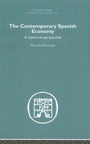 Front cover of The Contemporary Spanish Economy by Sima lieberman