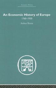 Front cover of Ane Economic History of Europe by a. Birnie