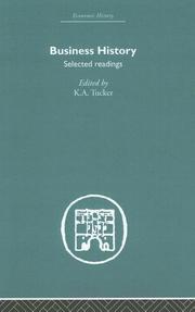Front cover of Business History by K. A. Tucker