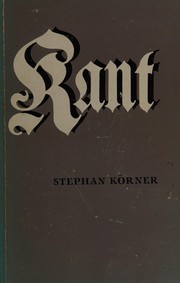 Cover of Kant by Stephán Körner