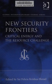 Front cover of New security frontiers by Sai Felicia Krishna-Hensel