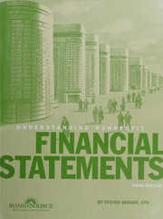 Front cover of Understanding Nonprofit Financial Statements by Steven H. Berger