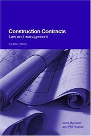 Cover of Construction Contracts by John Murdoch
