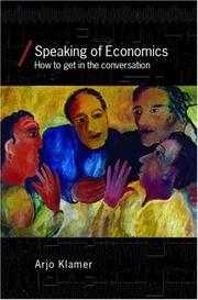 Front cover of Speaking of Economics (Economics As Social Theory) by Arjo Klamer