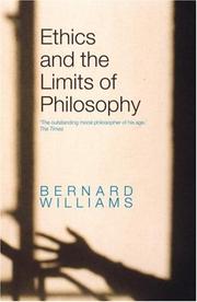 Front cover of Ethics and the Limits of Philosophy by Bernar Williams