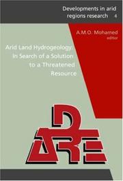 Front cover of Arid Land Hydrogeology: In Search of a Solution to a Threatened Resource by A.M.O. Mohamed