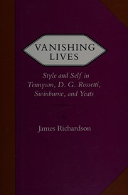 Cover of Vanishing lives by Richardson, James