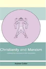 Front cover of Christianity and Marxism by Andrew Collier