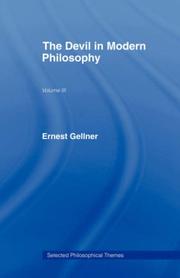 Cover of The Devil in Modern Philosophy by Earnest Gellner
