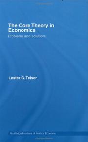 Front cover of The core theory in economics by Lester G. Telser