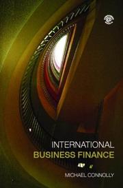Front cover of International Business Finance by M. Connolly