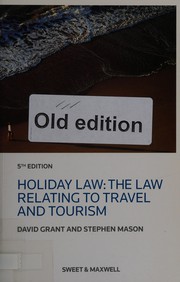 Cover of Holiday law by Grant, David
