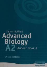 Front cover of Salters Nuffield Advanced Biology Trial by et al
