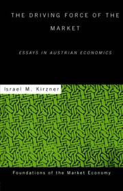 Cover of Driving Force of the Market by Israel M. Kirzner