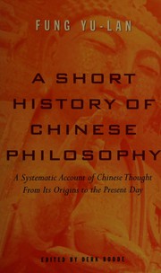 Cover of A short history of Chinese philosophy by Feng, Youlan