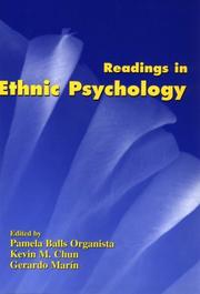 Front cover of Readings in ethnic psychology by Pamela Balls Organista