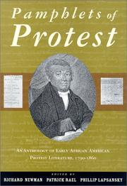 Front cover of Pamphlets of protest by Newman, Richard