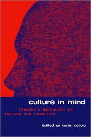 Front cover of Culture in mind by Karen A. Cerulo