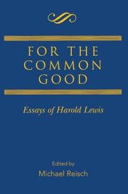 Cover of For the Common Good by Michael Reisch