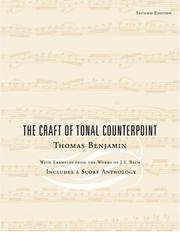 Front cover of The Craft of Tonal Counterpoint by Thomas Benjamin