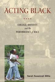 Cover of Acting Black by Sarah Su Willie