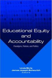 Front cover of Educational Equity and Accountability by Linda Skrla