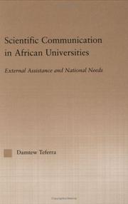 Front cover of Scientific Communication in African Universities by Damtew Teferra