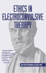 Cover of Ethics in Electroconvulsive Therapy by Jan-Ot Ottosson