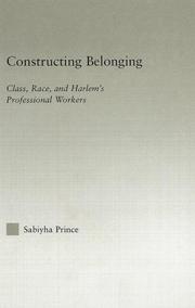 Cover of Constructing Belonging by Sabiyha Prince