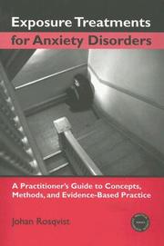 Front cover of Exposure Treatments for Anxiety Disorders by Johan Rosqvist