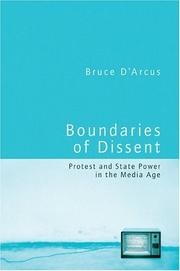 Front cover of Boundaries of dissent by Bruce D'Arcus