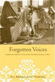 Cover of Forgotten Voices by Ali Abdullatif Ahmida