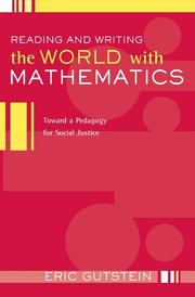 Front cover of Reading And Writing The World With Mathematics by Eric Gutstein