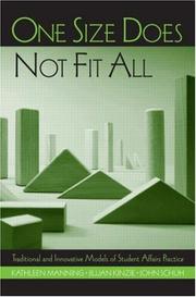 Cover of One size does not fit all by Kathleen Manning