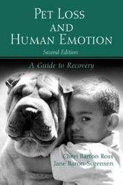 Front cover of Pet loss and human emotion by Cheri Barton Ross
