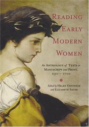 Front cover of Reading Early Modern Women by Helen Ostovich