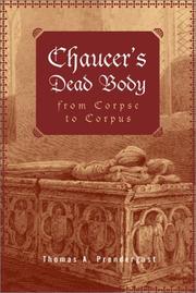 Cover of Chaucer's dead body by Thomas A. Prendergast