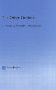 Cover of The Other Orpheus by Merrill Cole