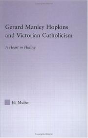 Front cover of Gerard Manley Hopkins and Victorian Catholicism by Jill Muller