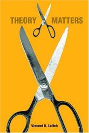 Cover of Theory matters by Vincent B. Leitch