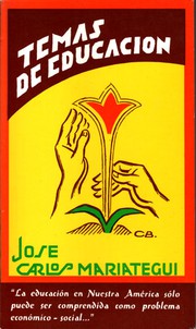 Cover of Temas de educación by José Carlos Mariátegui
