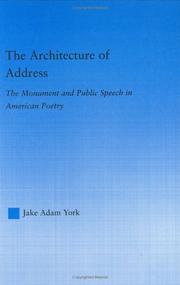 Front cover of The architecture of address by Jake Adam York